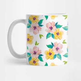 Watercolour Floral Print Mug